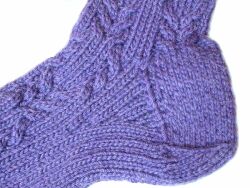 Thumbnail view of the heel of a Women's medium size sock