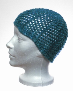 Thumbnail view of the cap in hand-dyed silk