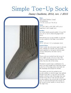 Simple Toe-Up Socks PDF